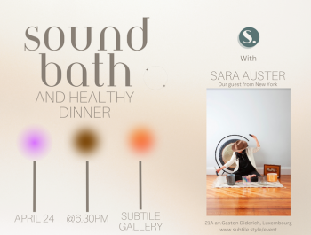 Sound + Healthy Savor: a deep listening and tasting experience
