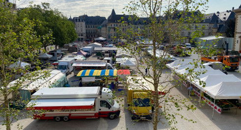Market in the city centre